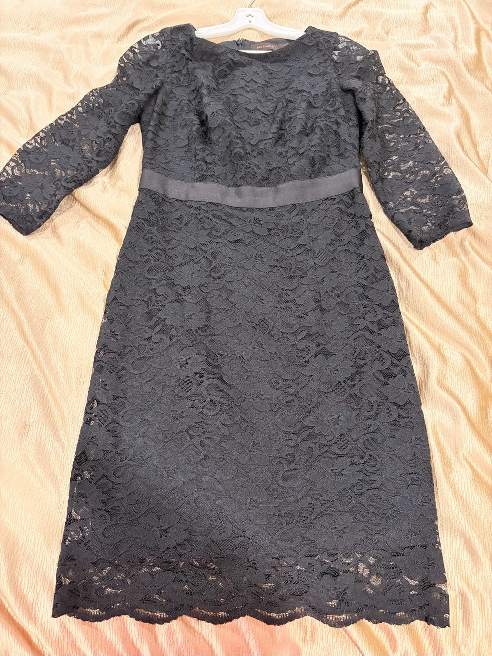 The Limited Black Lace Long-Sleeve Sheath Dress